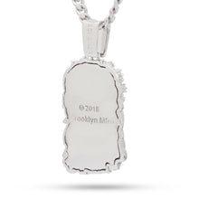 Load image into Gallery viewer, Notorious B.I.G. x King Ice - XL White Gold Biggie Jesus Necklace
